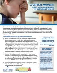 A Critical Moment - Homeless Students