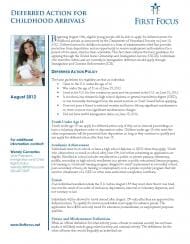 Deferred Action for Childhood Arrivals Fact Sheet