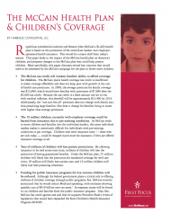 Childrens Health McCain Plan 2008