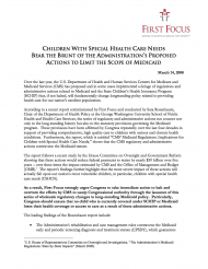 Special Needs Children CMS Regulations Fact Sheet