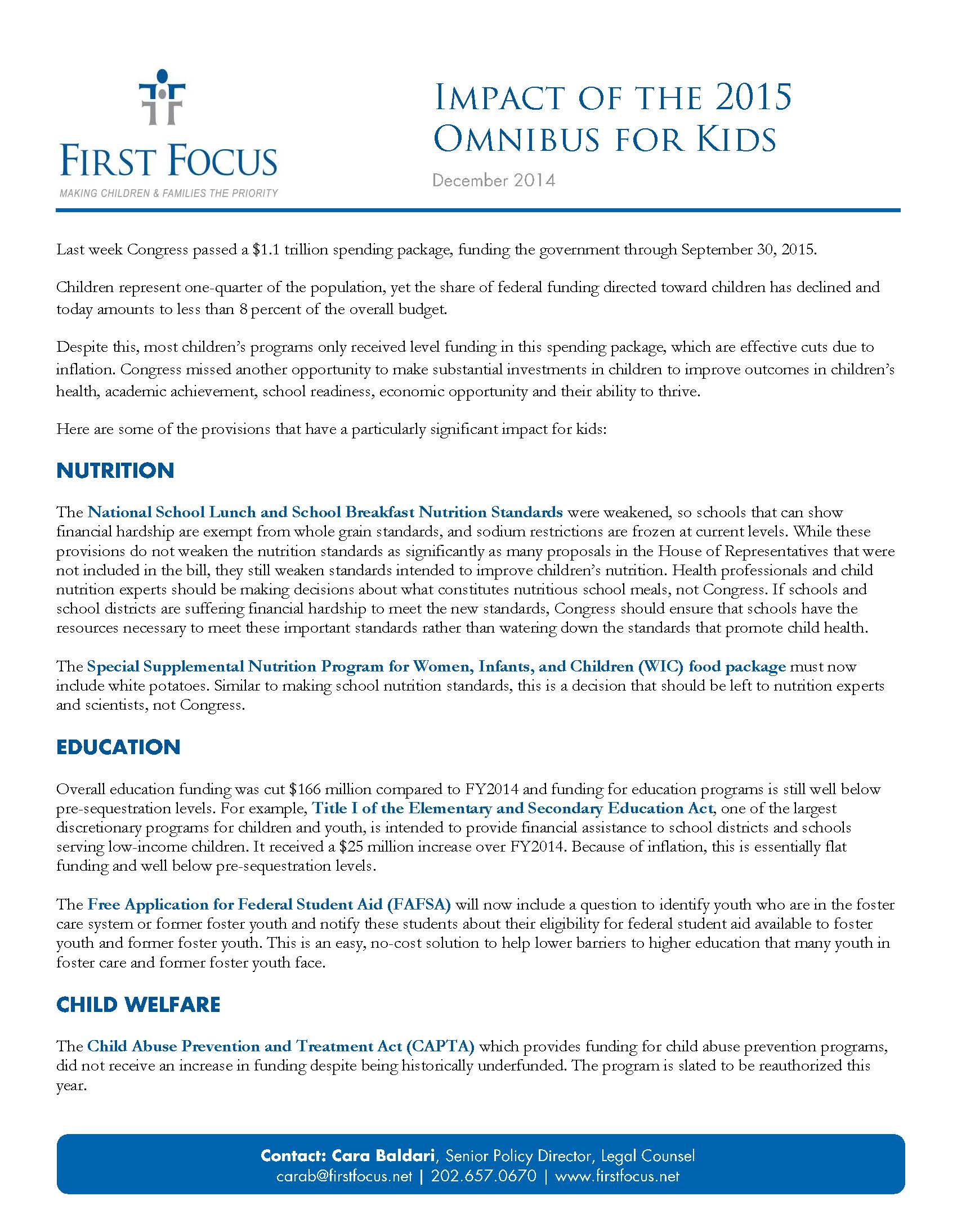 Impact of the 2015 Omnibus for Kids_Page_1