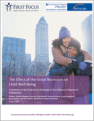 Effect of the Great Recession on Child Well-Being